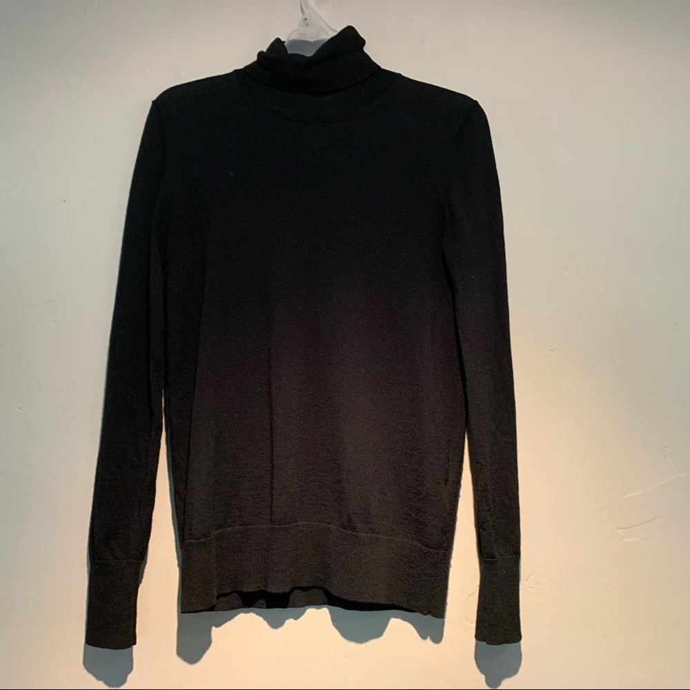 Banana Republic Black Wool Turtleneck